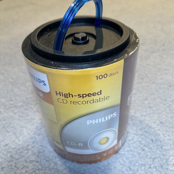 100 PHILIPS CD-R Logo Brand Discs 700MB 52x80mins High Speed Spindle CR7D5NH00 - Picture 4 of 6